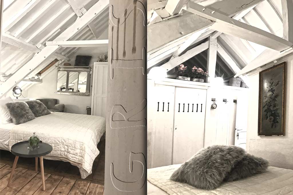 Grau - Gemütliches Zimmer mit Frühstück in der Bretagne